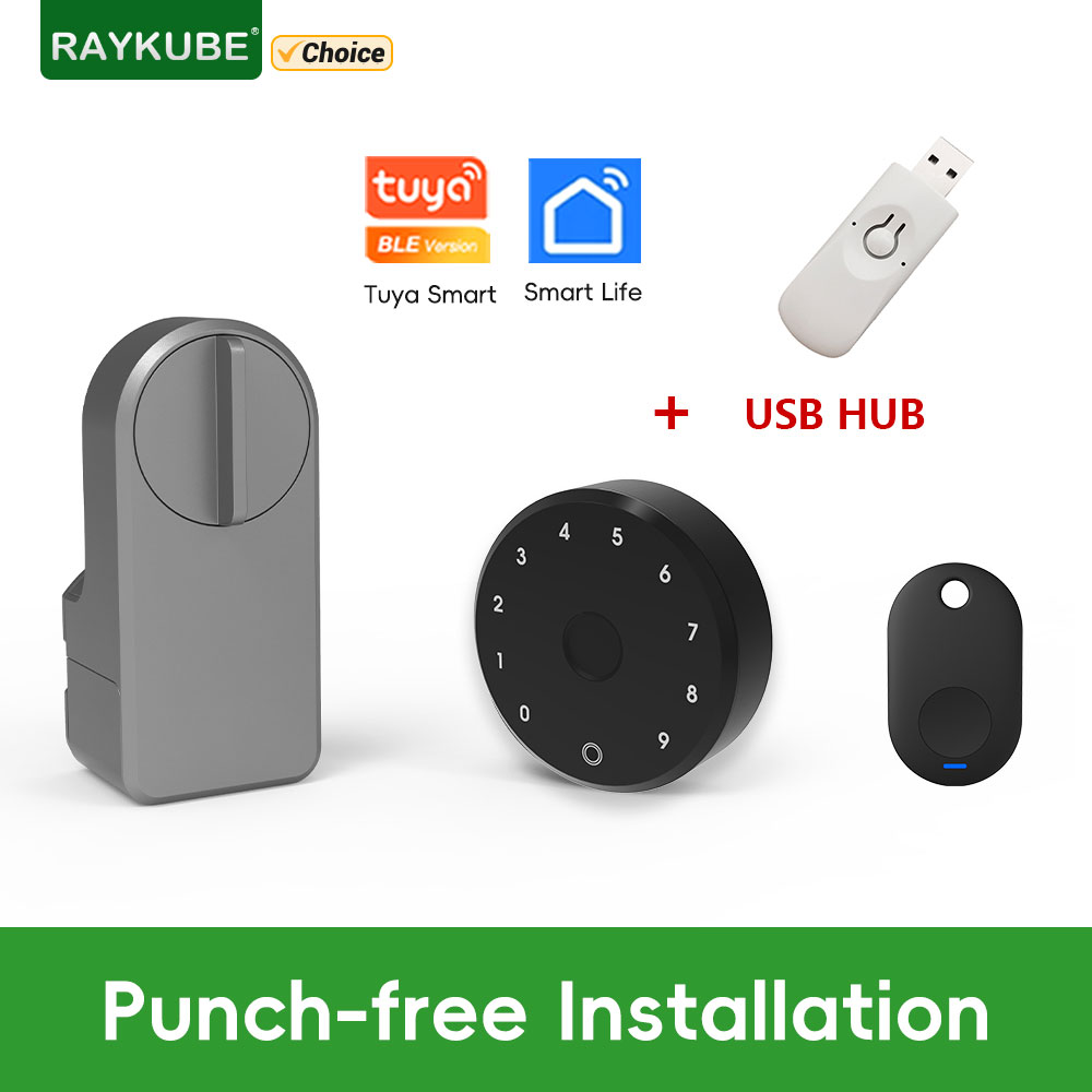 Glass Door Hinge - RAYKUBE A1 Pro Tuya BEL Akıllı