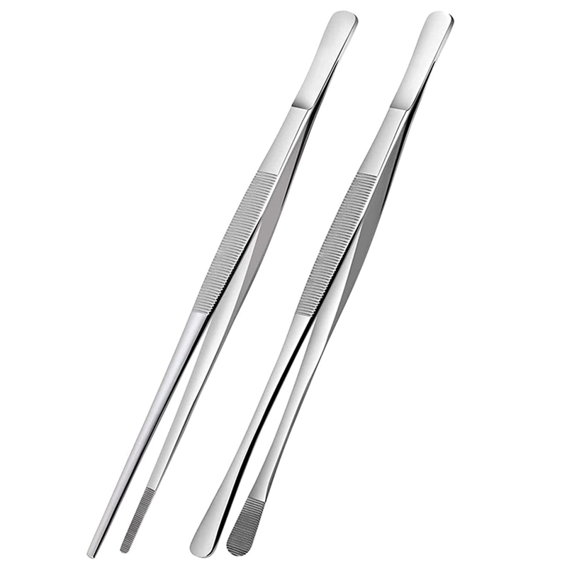 Feeding Tong Stainless - 2 adet 12-Inch mutfak pişirme maşa,
