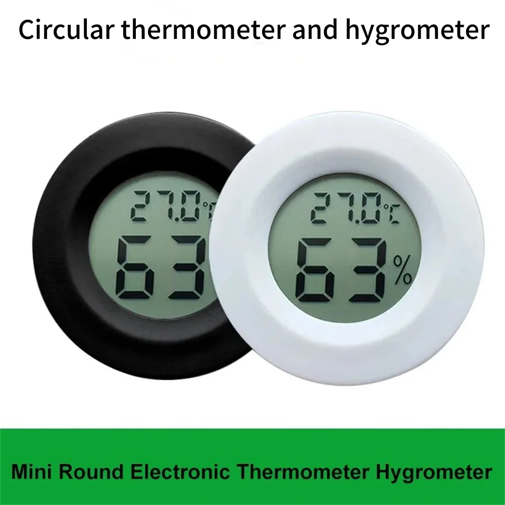 Digital Hygrometer Probe - Mini Yuvarlak Dijital Termometre Higrometre Yüksek