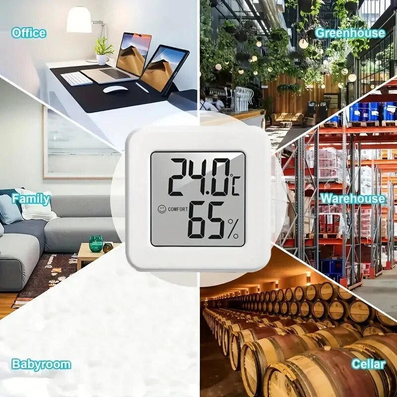Digital Hygrometer Probe - Dijital Higrometre Termometre İç Mekan Termometresi