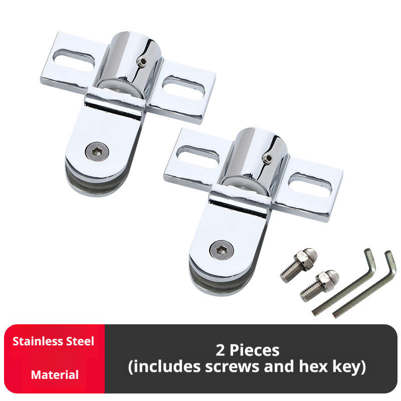 Glass Door Hinge - Çinko Alaşımlı Paslanmaz Çelik Banyo Cam