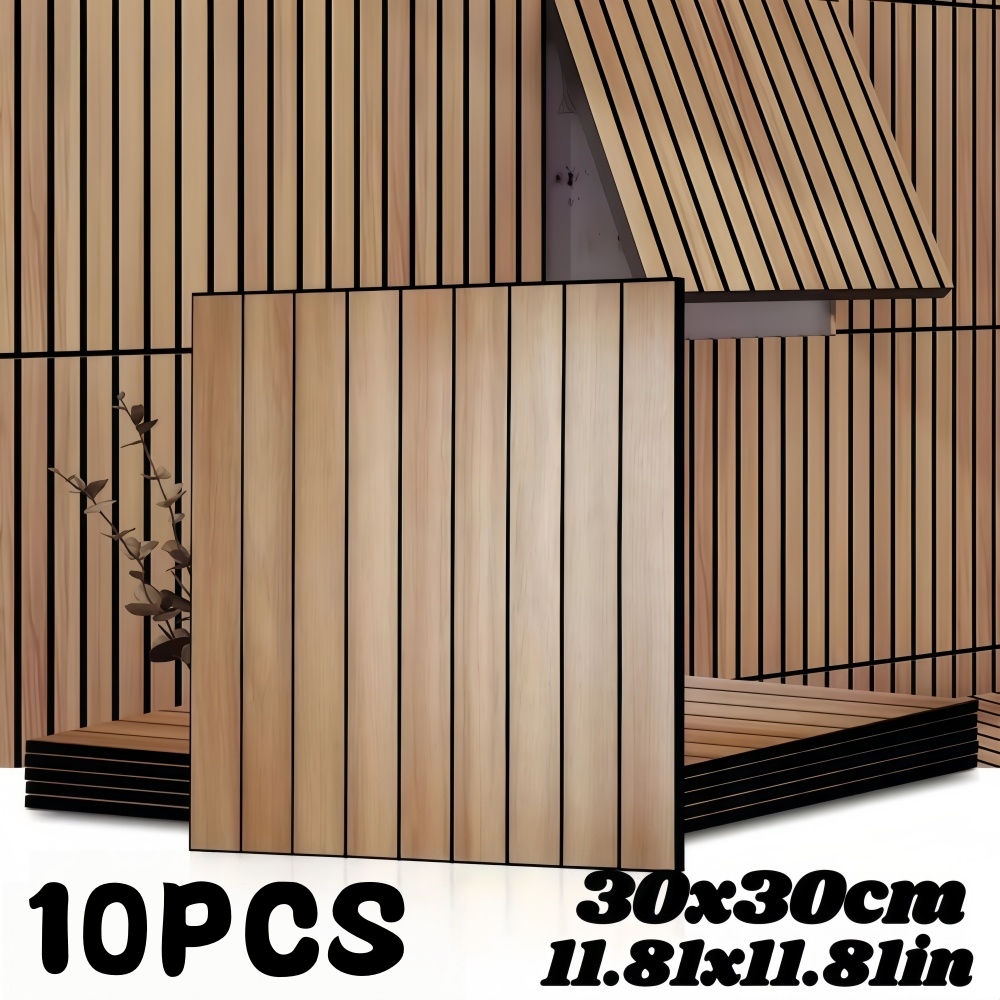 Pvc Panel Background - 10 adet ızgara 3D duvar sticker