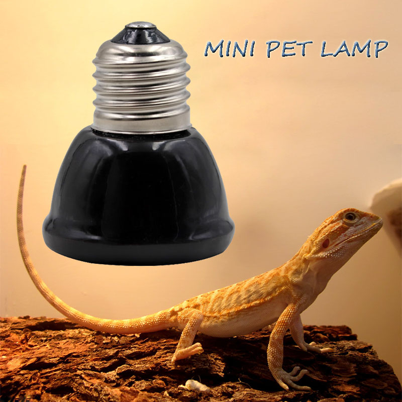 Ceramic Heat Emitter - Siyah Mini Pet Isıtma lambası Kızılötesi