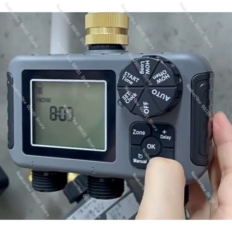 Timer Dual Outlet - 3 Çıkışlı Büyük Ekranlı Otomatik Bahçe