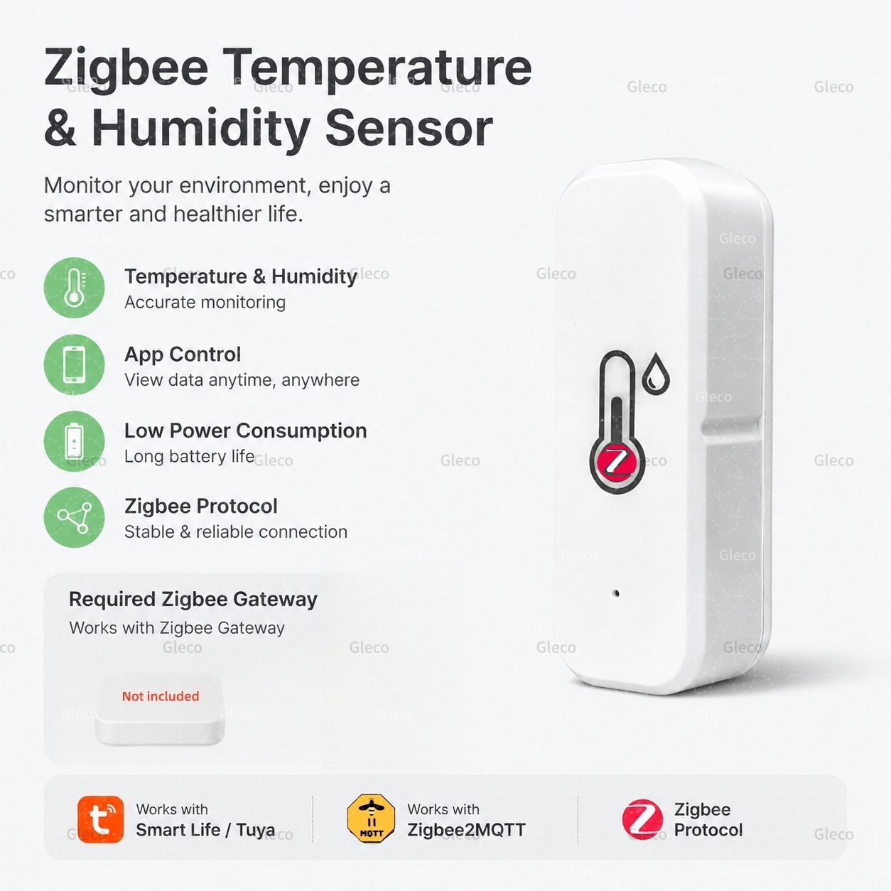 Digital Hygrometer Probe - Tuya Zigbee 3.0 Sıcaklık ve Nem