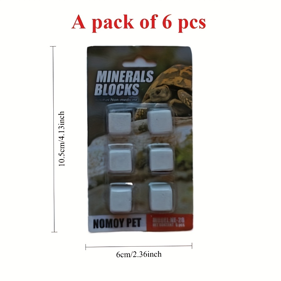 Calcium Powder Reptile - 6 adet balık tankı kalsiyum blok