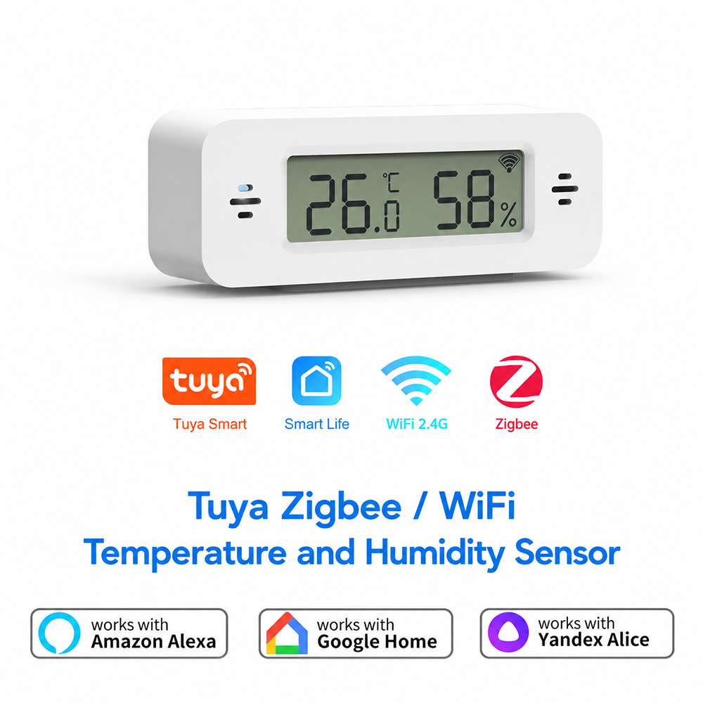 Digital Hygrometer Probe - Tuya Zigbee WiFi Mini Sıcaklık ve