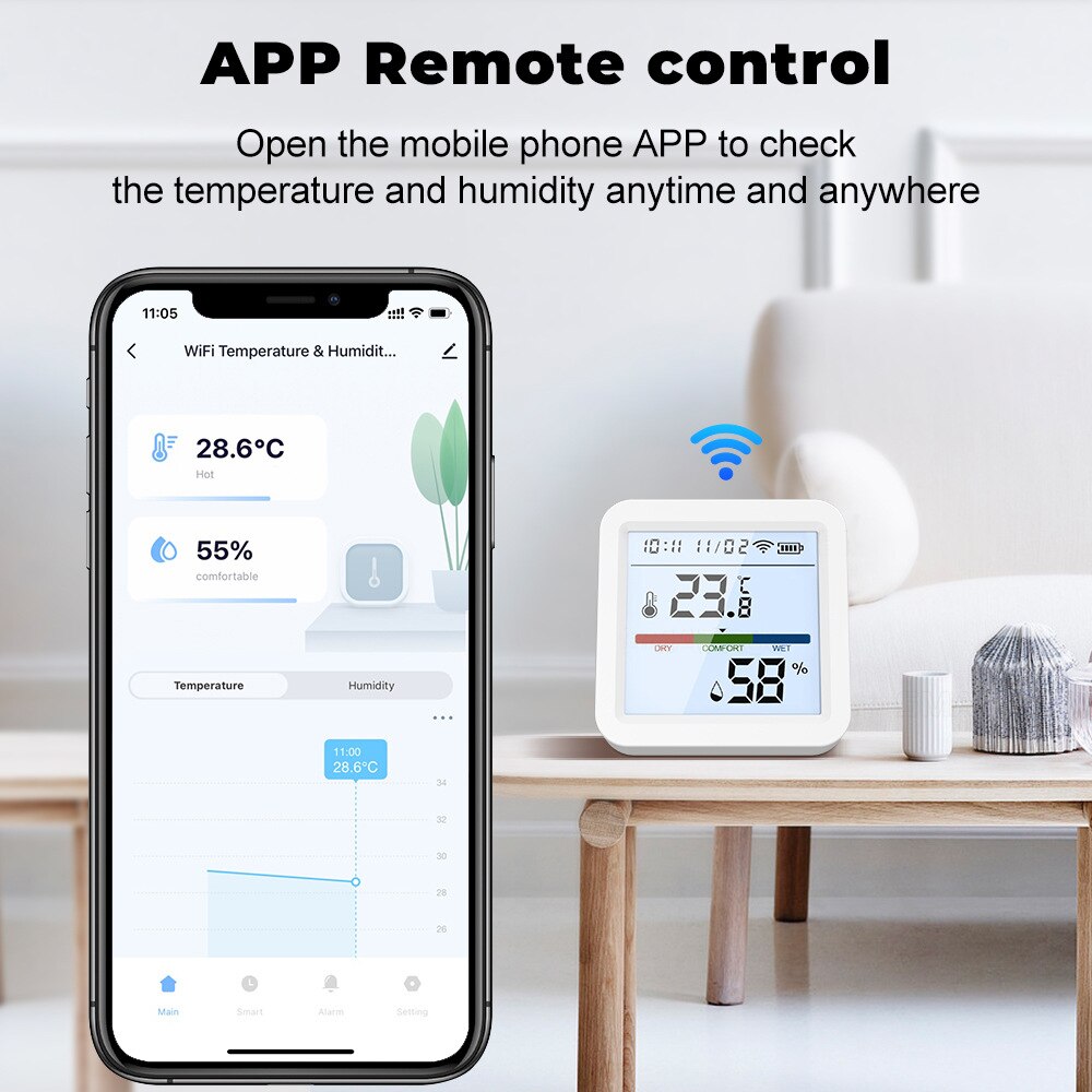 Tuya yeni WiFi sıcaklık nem se - Digital Hygrometer Probe incelemesi ve fiyatı
