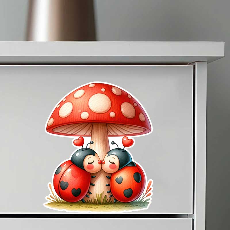 Sevimli Uğur Böceği Duvar Çıka - Pvc Panel Background incelemesi ve fiyatı
