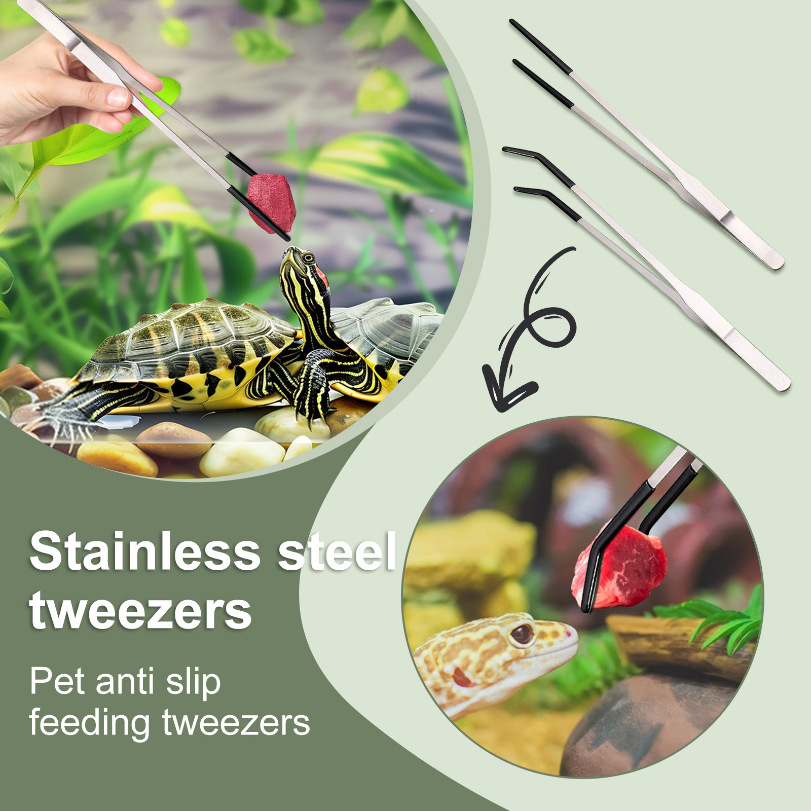 Paslanmaz Çelik Sürüngen Besle - Feeding Tong Stainless incelemesi ve fiyatı