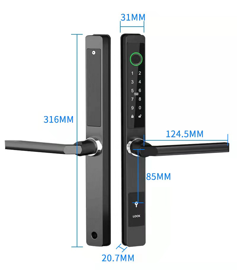 ZHDCOOKEY Biyometrik Dijital K - Glass Door Hinge incelemesi ve fiyatı