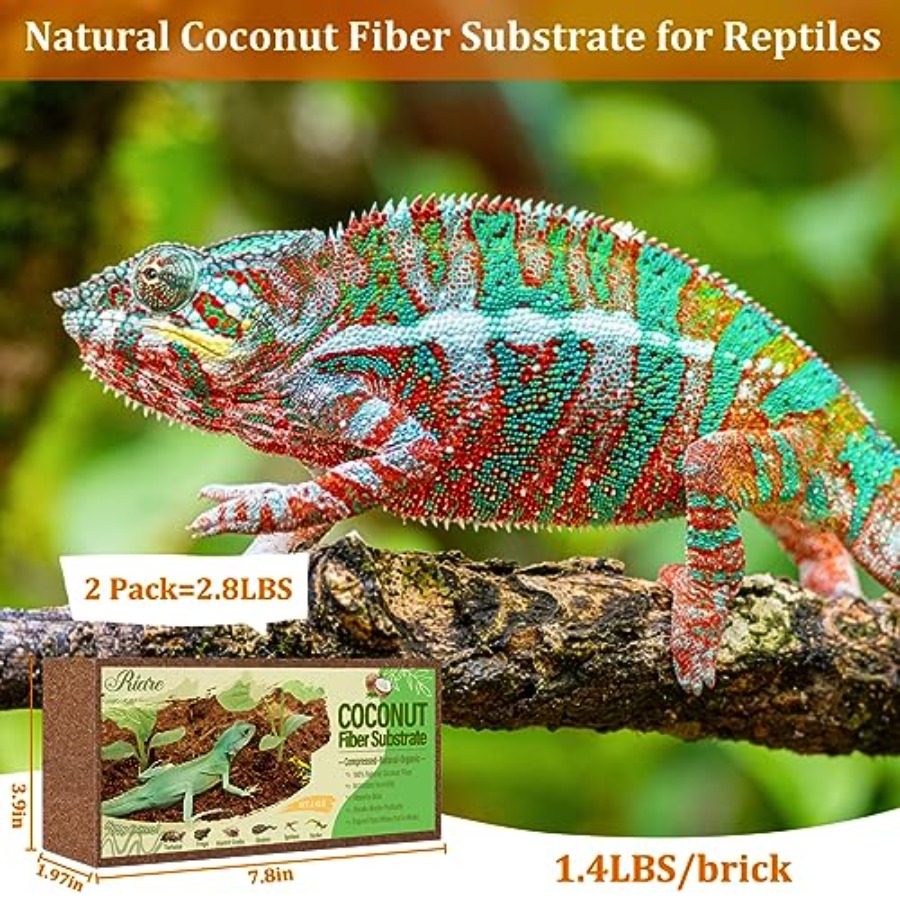 Sürüngenler için Doğal Hindist - Substrate Coconut Fiber incelemesi ve fiyatı