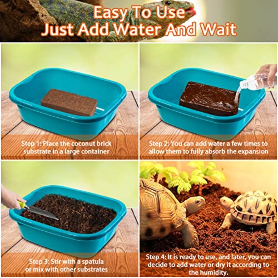 Sürüngenler için Doğal Hindist - Substrate Coconut Fiber incelemesi ve fiyatı