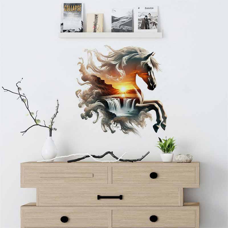 Görkemli At Doğa Çıkartmaları  - Pvc Panel Background incelemesi ve fiyatı