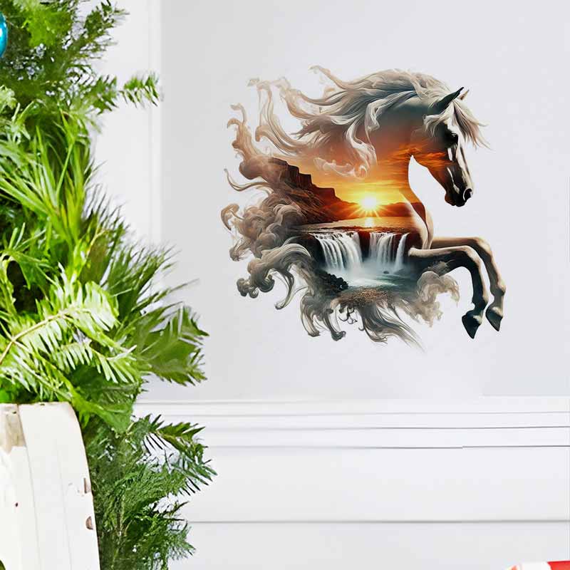 Görkemli At Doğa Çıkartmaları  - Pvc Panel Background incelemesi ve fiyatı